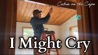 Remodeling Our Tiny House  Kitchen and Livingroom Makeover Vintage Beach Cabin VLOG