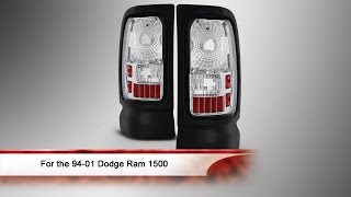94-01 Dodge Ram 1500, 2500, 3500 Euro Style Tail Lights