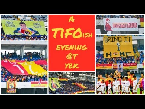 ⚽ EAST BENGAL vs AIZAWL FC ⚽ || 1-1 || Crazy Tifo actions at YBK 🔥  ||  25.02.2019
