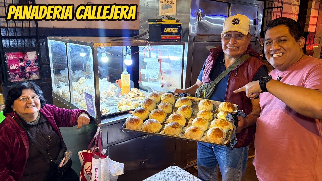 😱 ¡25 AÑOS vendiendo PAN CALLEJERO CALIENTE! 🥐🔥 La panadería más histórica de Plaza 2 de Mayo 🇵🇪
