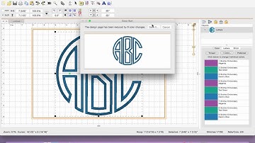 How to Color Sort Natural Circle Applique Monogram from The Itch 2 Stitch in Embrilliance Essentials
