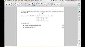 OCR Core 3 January 2009 q5i - AS/A2 Maths - Exponentials and Logs