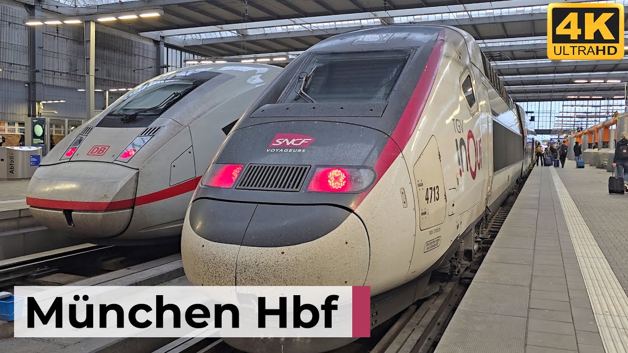 München Hbf 07.06.2025 - Sommerlicher Bahnverkehr mit TGV, Railjet & historischen Wagen
