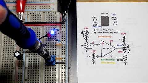 Adjustable Light Level Comparator Op Amp Signal Capacitor Stabilized