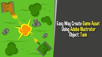 Easy Way To Create Game Asset Using Adobe Illustrator. Object: Tank