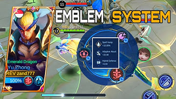 WTF!! YU ZHONG DAMAGE AND SPELL VAMP WITH THIS NEW EMBLEM SYSTEM || YU ZHONG BEST EMBLEM SET - MLBB