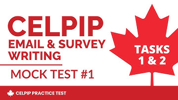 CELPIP Email & Survey Writing Mock Test #1 (Tasks 1 & 2 with Answers)