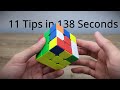 11 Speedcubing tips in 138 Seconds