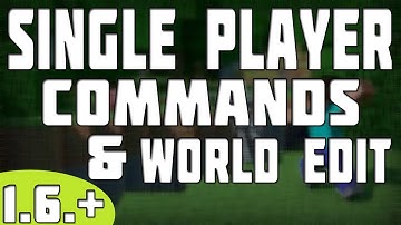 How To Install Single Player Commands & World Edit - Minecraft 1.6.2 - tutorial