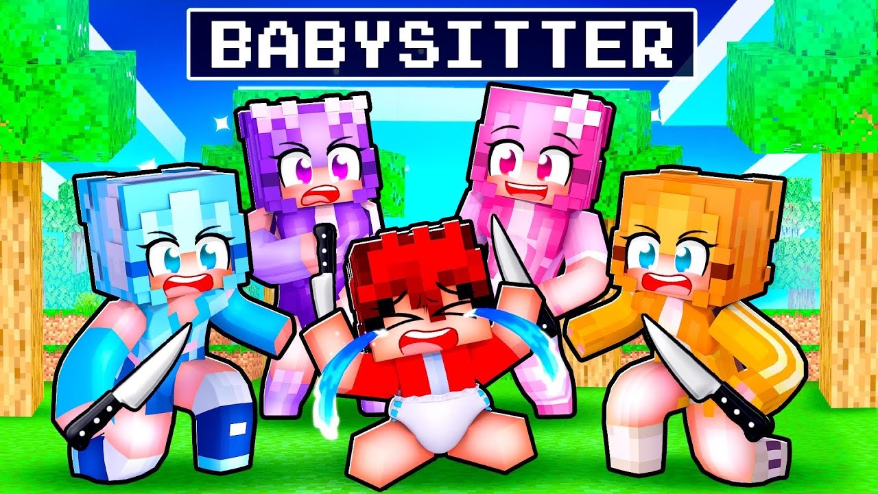 My CRAZY FANGIRLS Babysit Me in Minecraft!
