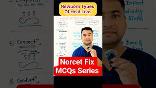 🔥Newborn Types Of Heat Loss🔥 #shorts #nursing #norcet
