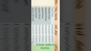 Create Student Table In Mysql