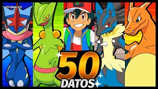 50 DATOS SOBRE LOS POKÉMON DE ASH 😲✨