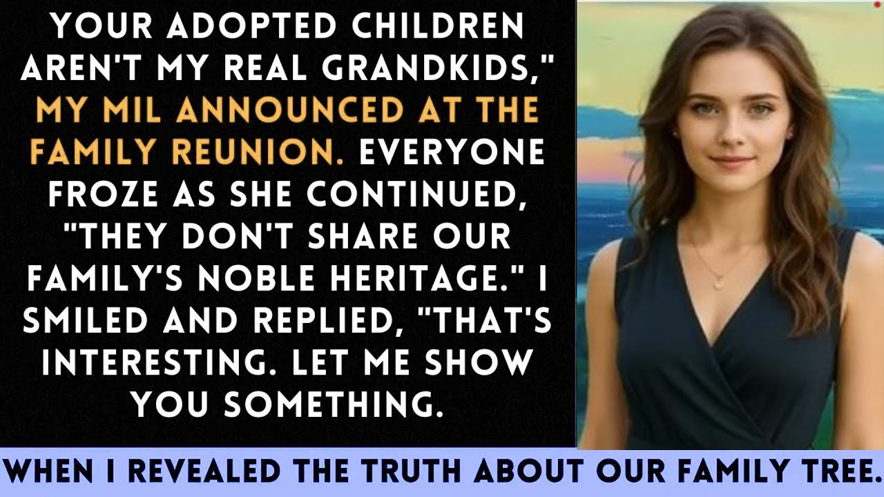 MIL says adopted twins aren’t real family—until a shocking truth about her own roots.