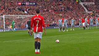 Cristiano Ronaldo First Hat-Trick for Manchester United