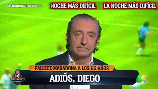 🖤 Pedrerol se despide de Maradona en El Chiringuito