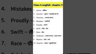 class 4 english chapter 7 word meaning/vocabulary/new words/fit body fit minde fit nation/santoor