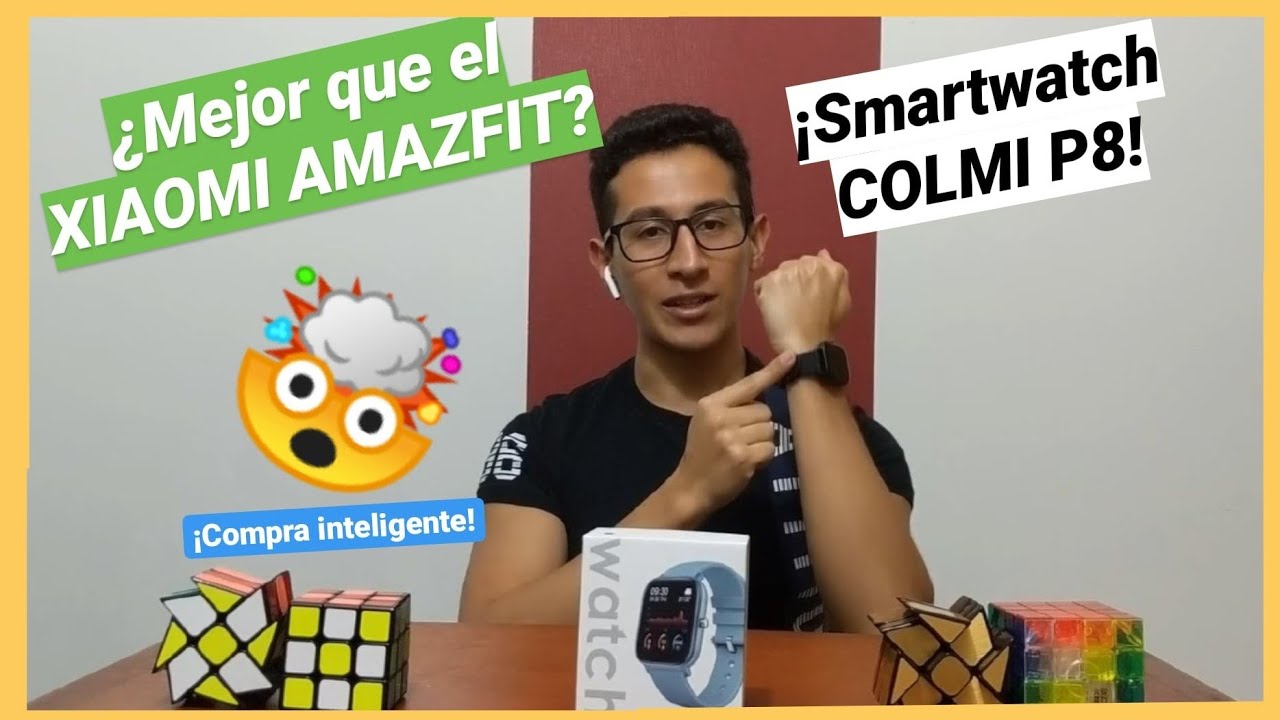 ⌚ SMARTWATCH COLMI P8, 👉El MEJOR CLON del AMAZFIT GTS🤑- REVIEW en ESPAÑOL  - YouTube