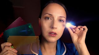 ASMR (Dark Room) Light Eye Scanning with Colour Perception Exams