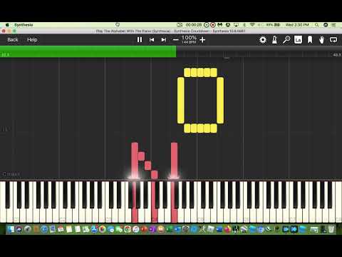 Play The Alphabet With The Piano (Synthesia)
