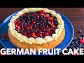 How To Make German Fruit Cake Recipe (Obsttorte)