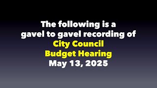 Legislative Budget Hearings R 782 250513
