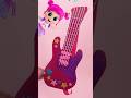 ROCKSTAR POPSTAR PRINCESS! 🎸 EASY Paper Craft Guitar 1-2-3 Little Angel #kids #shorts #diy