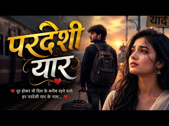 #video 90'sHindi romantic 💞song 🥰 sadabhar gana 🎧 pradeshi yaar!✍️trending Hindi romantic sadabhar
