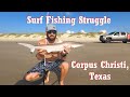 Surf Fishing the Beach with Live Croaker (Surf Trout Struggle Continued, Corpus Christi, Texas)