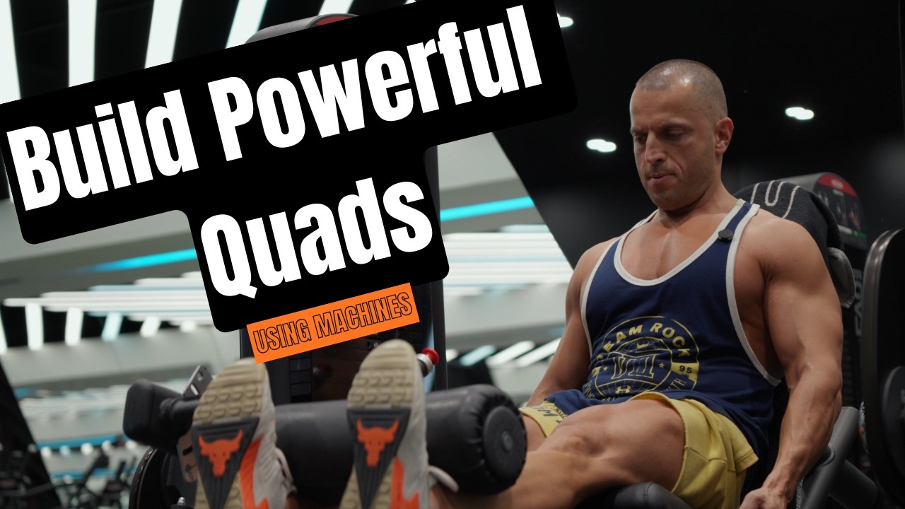 Изгради мощни квадрицепси с помощта само на машини