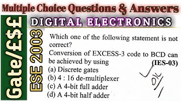 MULTIPLE CHOICE QUESTION ON DIGITAL ELECTRONICS