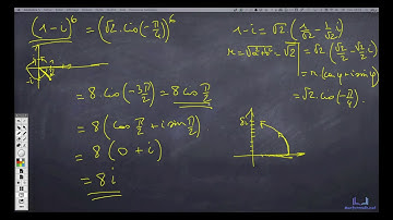 Nombres complexes - Formule de Moivre  - exemple