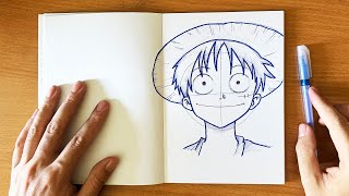 How to draw Monkey D. Luffy step by step || Anime drawing step by step