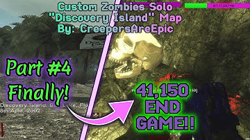 Custom Zombies Solo▐ "Discovery Island" Map Part #4 Finally