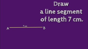How to draw a line segment of length 7 cm.shsirclasses.