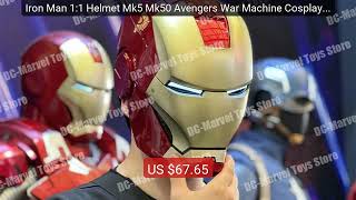 Iron Man 1:1 Helmet Mk5 Mk50 Avengers War Machine Cosplay Elec... — Hot Deal 2026 | Limited Offer!
