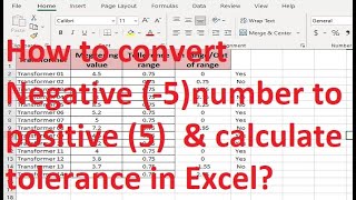 convert negative number to positive number in excel, excel ABS function, Anything means everything