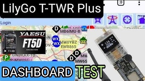 LILYGO TWR - Ultimate APRS TNC Tracker - DASHBOARD OVERVIEW