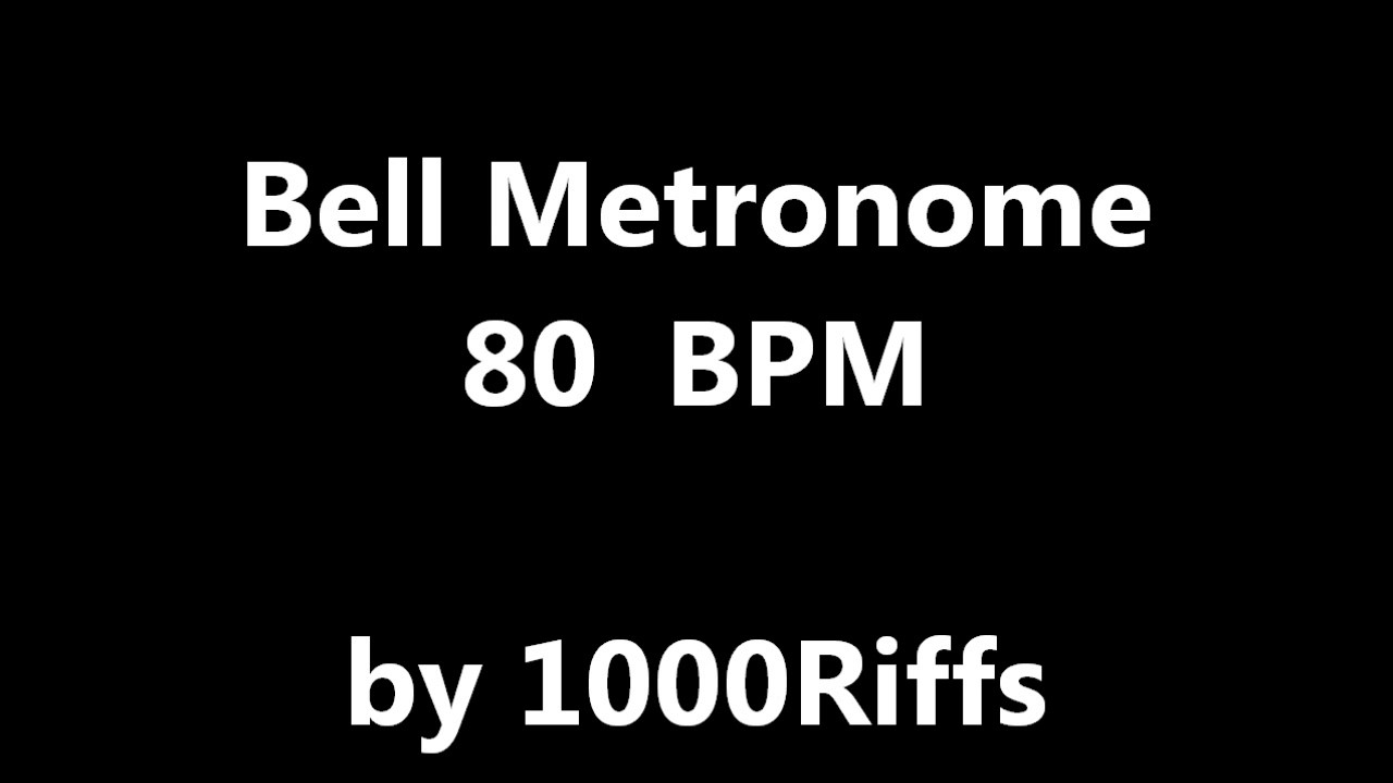 80 beats per minute metronome