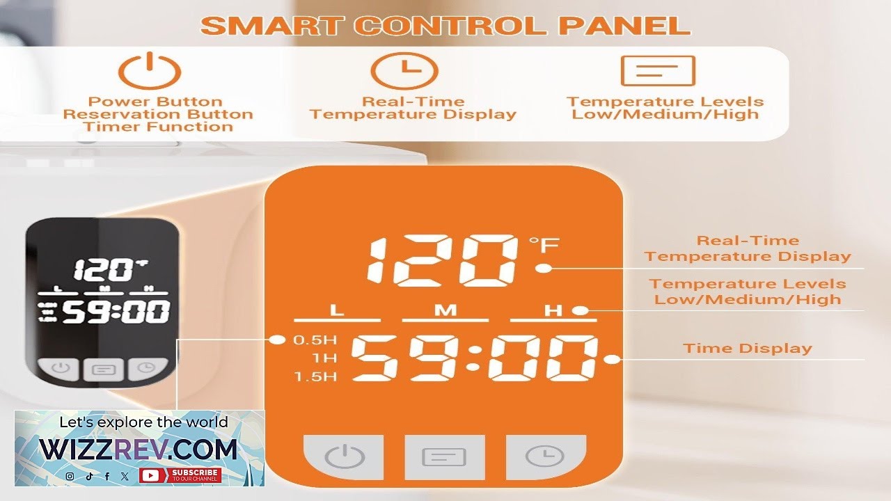 Garvee 20L Tower Warmer Large Towel Warmer Bucket with LED Display Heated