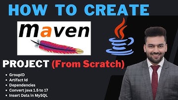 How To Create Maven Project from Scratch JAVA || Dependency, GroupID, ArtifactID , MySQL Integration