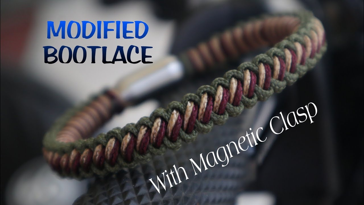 How to Make a Four Strand Round Braid/Magnetic Clasp Paracord Bracelet 