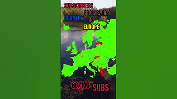 Subscribers from every country in Europe #europe #mapguide #mapping #geography #map #mapper #subs