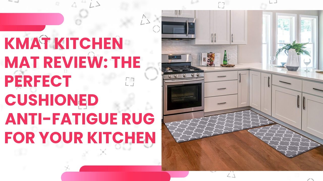 KMAT Kitchen Mat [2 PCS] Cushioned Anti-Fatigue Kitchen Rug