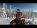 Silverstar Mountain Descent on Cross-Country Skis