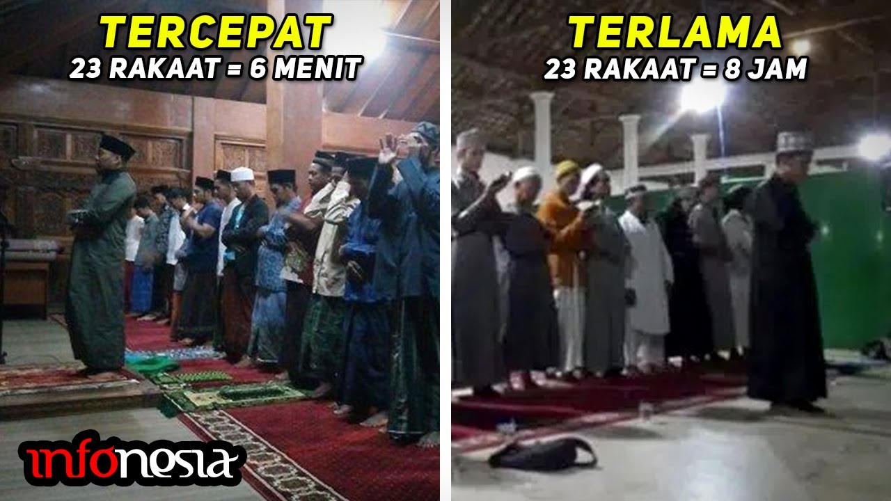 CUMA DI INDONESIA? Berbagai Tradisi UNIK Sholat Tarawih di Indonesia