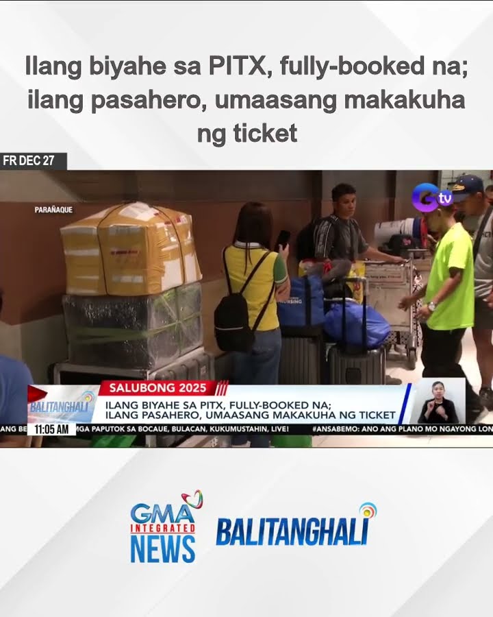 Ilang biyahe sa PITX, fully-booked na; ilang pasahero, umaasang makakuha ng ticket | Balitanghali