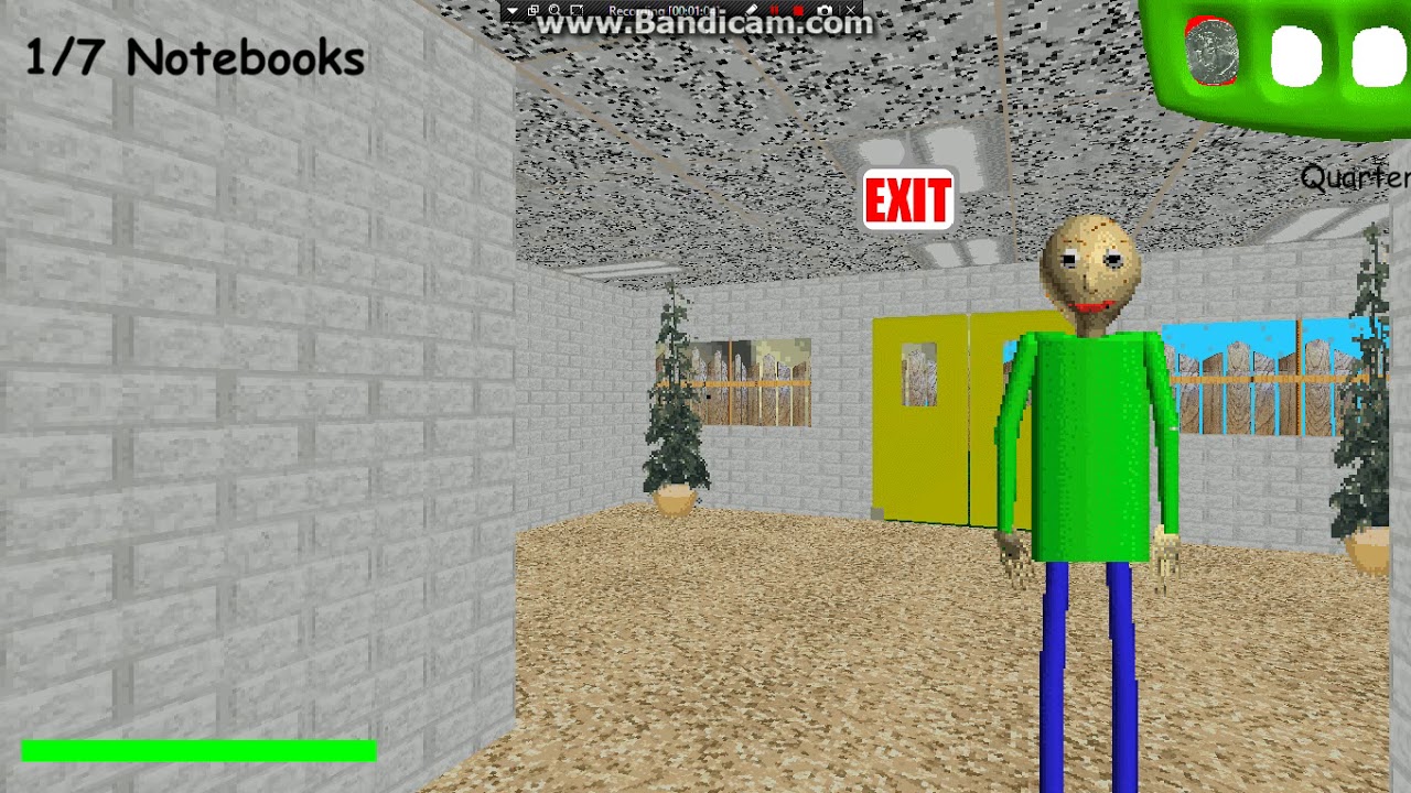 I tried playing Baldi's Basics on a laptop - YouTube