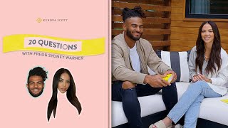 Fred Warner & Sydney Warner Ask Each Other 20 Questions | 20 Questions with Kendra Scott