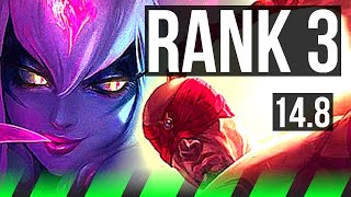 EVELYNN vs LEE SIN (JGL) | Rank 1 Eve, Rank 3, 7/0/4, Godlike, 600+ games | JP Challenger | 14.8